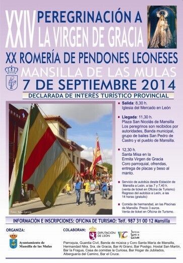 Peregrinación de la Virgen de Gracia 2014 Mansilla de las Mulas